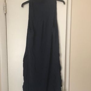 Women's long sleeveless dress cut out sides